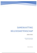 Samenvatting Beleidswetenschap 2020-2021