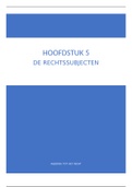 Hoofdstuk V: De rechtssubjecten