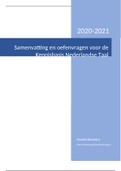 Samenvatting Kennisbasis Nederlands (PBVH3NTLK)