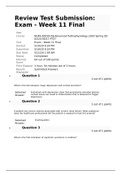 NURS 6501 N- 58 Advanced pathophysiology week11 final exam