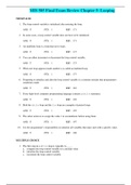 MIS 505 Final Exam Review Chapter 5: Looping | Chapter 5: Looping, Answered, latest Spring 2020.