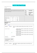 ACCT 304 final Exam (2) complete A rated solutions/with instructors rationales; score -231 / 250 (92.4%)