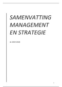 Samenvatting bedrijfs- en ondernemingsstrategie (aj 2020-2021) inclusief H10.