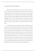 environmental science assignment  Wangari Maathai's Green Belt Movement was the result of Maathai's awareness of Kenya's ecological decline. Maathai understood that in order to develop the social, political, and economic condition of Kenya, a dev