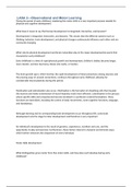   LASA 2 €”Observational and Motor Learning  During the period of early childhood, mastering fine motor skills is a very important process needed for physical and cognitive development.    What does it mean to say that human development is integrated, int