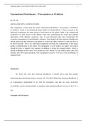 Nationalized Healthcare €”Prescription or Problem  HLTH 349   ARTICLE REVIEW 4 INSTRUCTIONS   This assignment is based upon the article  €œNationalized Healthcare €”Prescription or Problem? (A Debate), € found in the Reading & Study folder for Module/Wee