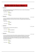 NURS 6501N Quiz Week 11 with 100% correct answers Updated 2021