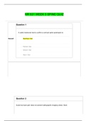 NR 531 WEEK 5 SPINE QUIZ / NR531 WEEK 5 SPINE QUIZ (NEWEST - 2021) | 100 % CORRECT | CHAMBERLAIN COLLEGE OF NURSING 