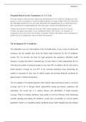 Hospitals Based on the Foundation of  U.S. Law  From the scenario, relate the basic steps in the development of U.S. health law, leading up to the present, to you or an employer's need for health insurance coverage in light of the provisions that the A