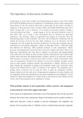 The Importance of Innovation Architecture  In  Innovation as Usual: How to Help Your People Bring Great Ideas to Life  (2013), Miller and Wedell-Wedellsborg discuss the importance of establishing systems within organizations that promote not only the crea