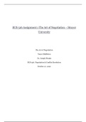 BUS 526 Assignment 1 The Art of Negotiation – Strayer University | The Art of Negotiation