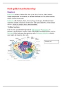 Summary Lipscomb University - NURS 3093 Study guide for pathophysiology test 1,Already  Graded  A+ guide.//Summary  Pathophysiology (NURS3093) (Pathophysiology (NURS3093))