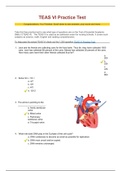 TEAS VI Practice Test QUESTIONS AND ANSWERS LATEST