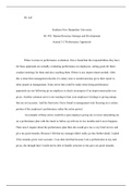 OL 442 Journal 5.docx  OL 442  Southern New Hampshire University  OL 442: Human Resource Strategy and Development  Journal 5-2 Performance Appraisals  When it comes to performance evaluation, I have found that the responsibilities they have for these appr