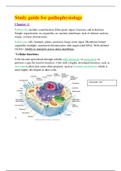 Summary Lipscomb University - NURS 3093 Study guide for pathophysiology test 1, Rated A+ guide.