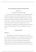 WK5Assgn.docx    The Development of Identity and Self-Concept  Walden University  The Development of Identity and Self-Concept  The development of identity and self-concept from center youth through early immaturity is impacted by social, natural, and soc