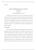 WK3AssgnsK.docx  NURS 5051  Sensors and Wearable Devices in the ICU  Walden University  NURS 5051  Sensors and Wearable Devices in the ICU  The project that I am proposing is the use of sensors or wearable devices for patient monitoring in the Intensive C