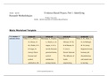 WK3Assgn .doc  NURS “ 6052N                                                                 Evidence-Based Project, Part 1: Identifying Research Methodologies  Walden University  NURS “ 6052N Essentials of Evidence-Based Practice  Matrix Worksheet Templat