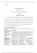 Wk2Assign.docx  NURS 6050  Opioids in West Virginia  Walden University  Policy and Advocacy for Improving Population Health  NURS 6050  Opioids in West Virginia  In 2016, my hometown of Huntington, WV saw a massive increase in opioid overdoses. On August 