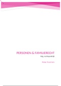 Samenvatting Personen & familierecht