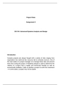  CIS 510  Systems Analysis and Design   Assignement 4.docx   Project Risks  Assignment 4  CIS 510: Advanced Systems Analysis and Design  Introduction:  Complex projects are always fraught with a variety of risks ranging from organization risk, technical r