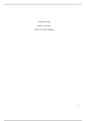  noe 4.docx   Problem Solving   Strayer University  PHI 210: Critical ThinkingRepeat Full Title Here One Inch from Top of Page  Introduction  I picked scenario number two because I have been in this situation, not only with my own kids but also with my ni