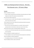 RNSG 1301 Raising the Bar for Success_ Diversity _ First Semester 2020 – El Centro College | Raising the Bar for Success_ Diversity _ First Semester 2020
