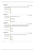 NURS 6501N Week 11 Quiz 1 with all Answers correct (40/40 Points)