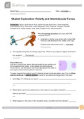 Polarity and Intermolecular Forces 