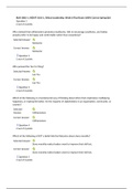 BUSI 3002-1, MGMT 3101-1, Ethical Leadership: Week 6 Final Exam (100% Correct Spring Qtr) / BUSI 3002-1, MGMT 3101-1, Ethical Leadership: Week 6 Final Exam