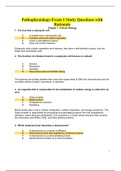 Pathophysiology-Exam 1 Study Guide Chapter 1- Cellular Biology