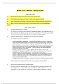 NURS 3320 - Module 1 Study Guide.