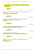 NURS 6531N FINAL EXAM 3 – QUESTION AND ANSWERS _ALREADY GRADED A