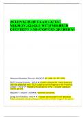 ACEDS/ACTUAL EXAM LATEST VERSION 2024-2025 WITH VERIFIED QUESTIONS AND ANSWERS GRADED A+