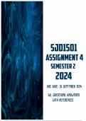 SJD1501 Assignment 4 Semester 2 2024 | Due 26 September 2024