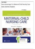 Test Bank – Davis Advantage For Maternal-Child Nursing Care by: Scannell, Ruggiero 3rd Edition|| COMPLETE SOLUTION 2024