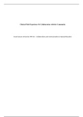 Collaberation with the Community.doc    Clinical Field Experience B: Collaboration with the Community  Grand Canyon University: SPD 521 “ Collaborations and Communications in Special Education  The small community of Scappoose, population of approximately