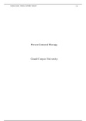 Person Centered Therapy.docx    Person Centered Therapy   Grand Canyon University  Carl Rogers began his careeras a Staff Psychologist in New York of 1931.After finding the favored traditional psychanalytic methodsknownas the Freudianapproach to connect t