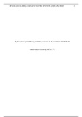 Hydrocloroquine  friend or foe against COVID  1 .docx    Hydroxychloroquine Efficacy and Safety Concerns in the Treatment of COVID-19  Grand Canyon University: BIO-317V  Abstract  Since the World Health Organization (WHO) declared the SARS-C0-V2, otherwis