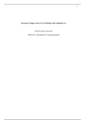 Research Critiques and PICOT Statement Final Draft .docx    Research Critique on the Use of Probiotic with Antibiotic Use  Grand Canyon University  NRS-433V: Introduction to Nursing Research  Research Critique on the Use of Probiotic with Antibiotic Use  