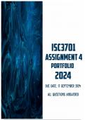 ISC3701 Assignment 4 (Portfolio) 2024 | Due 17 September 2024