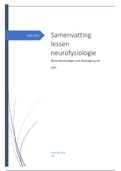 Samenvatting neurofysiologie van beweging en pijn