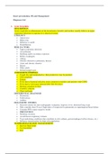 NR 661 Know presentation, DX and Management  Diagnoses List