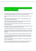 PCCET 2024 Exam Questions with Revised Answers