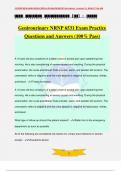 Genirourinary NRNP 6531 Exam Practice Questions and Answers (100% Pass)