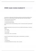 CNSC Exam Review  Questions and Answers-module IV