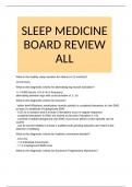 SLEEP MEDICINE BOARD REVIEW ALL