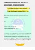 ENA Neurological Emergencies 3.0 Practice Questions and Answers