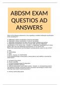 ABDSM EXAM QUESTIOS AD ANSWERS