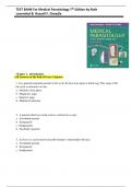 TEST BANK FOR Medical Parasitology: A Self-Instructional Text Seventh Edition by Ruth Leventhal and Russell F. Cheadle , ISBN: 9780803675797 |COMPLETE TEST BANK| Guide A+